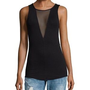 Free People Mesh Cut Out Tank